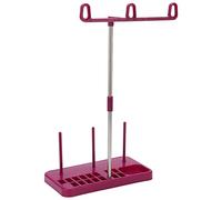 SENECESLI Support de Fil Conique, Installation Facile, Support de Fil Détachable pour Machine à Coudre, de en Plastique et Acier Inoxydable pour le Quilting (couleur violette)