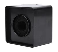 SENECESLI Support de Microphone Cube, Matériau ABS Professionnel, Porte-drapeau de Micro Personnalisable pour Interviews, Conférences de Presse, ABS, éponge