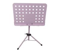 SENECESLI Support de Musique Portable, Support de Livre Pliant avec Hauteur Réglable pour Violon de Guitare, de Partition Professionnel Léger (PURPLE)