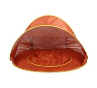SENECESLI Tente de Plage pour bébé, Abri Solaire de Tente de Plage Pop-up Portable avec Prévention UV50 +, Cabanes D'ombrage de Plage Légères et Faciles à Installer, avec Sac de Transport (Orange)