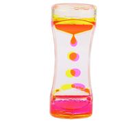 SENECESLI Timer de Bulles de Mouvement Liquide, Jouet de Bureau Détendu et Effet Créatif Effet Fascinant Visuel Captivant pour Le Décor du Bureau à Domicile (Rose Jaune)