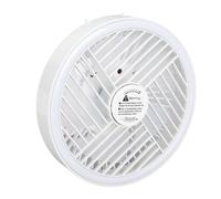 SENECESLI Ventilateur de Camping à 3 Vitesses, Lanterne à intensité Variable en Continu, Ventilateur Rechargeable par USB avec Veilleuse pour Tentes, Voitures, Voyageurs, Blanc, Design Compact