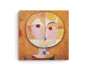 Senecio By Paul Klee Affiche d'œuvre d'art à suspendre pour décoration d'intérieur, décoration murale pour chambre à coucher, 40 x 40 cm