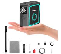 Senelux Mini Pompe à Vélo Électrique 150 PSI, Compresseur d'Air Portable Sans Fil avec Manomètre Numérique, Arrêt Automatique et Préréglages Intelligents, Rechargeable USB-C pour Vélo de Route avec
