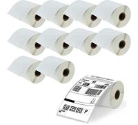 Senelux S0904980 Lot de 10 rouleaux d'étiquettes d'expédition extra larges compatibles avec Dymo LabelWriter 4XL 104 mm x 159 mm