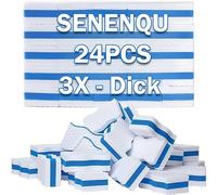 SENENQU 24PCS Eponges Magiques Blanches Mur Blanc - Epaisseur 25 mm, Eponge en Mélamine de Nettoyage, Gomme Magique pour Piscine, Mur, Salle de Bain, Cuisine, Sol, Mur, Fenêtres