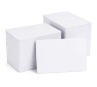 SENENQU Lot de 150 cartes en PVC blanc vierges imprimables 30 mm 760 microns Taille des cartes de crédit CR80 85,5 mm x 54 mm