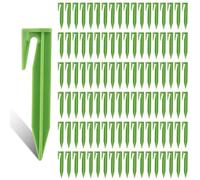 SENENQU Lot de 200 Piquets De Fixation Pour Câbles Périphériques, Piquet Fil Robot Tondeuse, Accessoires Pour Tondeuses à Gazon Robot, Crochet Pour Robot Tondeuse, Câble De Délimitation (Vert)