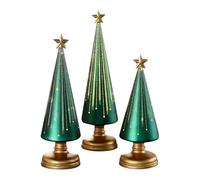 Senermter Arbres Étoilés Nocturnes | Décoration de Noël en Résine 3 Pièces Arbre,Décoration Fête pour Salle De Classe Salon Appartement, d'Intérieur