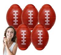 Senermter Balle qui tourne les doigts | Lot de 5 balles rotatives relaxantes en forme de ballon de rugby pour adultes,Remplisseurs de sacs Goodie pour cadeau d'anniversaire, cours sensoriels, soirée à
