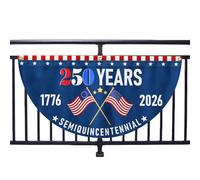 Senermter Bannière du 250e Anniversaire,Décoration Pour La Célébration Du 250ème Anniversaire | Bannière Enseigne 1776-2026 Dimensions 0.45x0.9m,Pour Jardin, Arrière-Cour, Clôture, Maison, Garage,