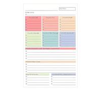 Senermter Bloc-Notes Liste de Tâches | Planificateur Hebdomadaire Non Daté Format A5,Organisateur de Tâches Quotidiennes,pour Professionnels occupés, Étudiants, Freelances, Entrepreneurs, Enseignants,