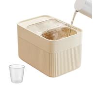 Senermter Conteneur à Riz Étanche avec Tasse Doseuse - Organisateur de Céréales à Grande Capacité pour Riz, Farine, Snacks, Aliment pour Animaux, Idéal pour la Cuisine et le Stockage Alimentaire