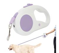 Senermter Laisse Rétractable pour Chien | 5m Bande Tractrice Extensible avec Lumière LED | Corde Chien Résistante - pour L'Aventure en Plein Air Entraînement Voyage Exercice Plage Camping