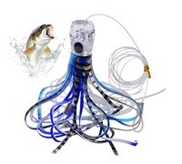 Senermter Leurre De Traîne - Leurres De Traîne pour Thon en Eau Salée,Accessoires De Pêche Leurre Souple pour Père Truite Nuit Surfcasting Homme Sandre Marigane Kayak Silure Passionnés