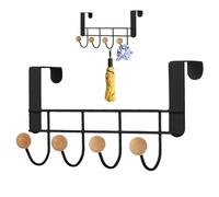 Senermter Patère De Porte À Suspendre 4 Crochets, Porte Manteau Pour Porte Sans Percage, Suspension Porte Manteau, Porte-serviettes Organisateur De Salle De Bain