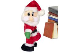 Senermter Pere Noel Qui Twerk, Pere Noel Qui Danse avec Musique, Jouet Chantant Et Marchant avec Mouvements Amusants Et Chansons