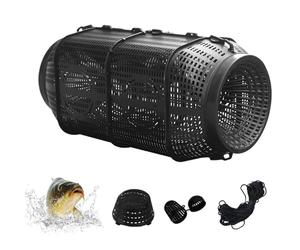 Senermter Piège à Poisson Portable - Casier à Crabes et Homard pour Eau Douce et Salée | Outil de Capture Renforcé avec Épines Inversées, pour Crevettes, Anguilles et Tortues, 35cm ou 50cm