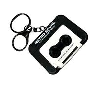 Senermter Porte-Clés Mini Magnétophone Rétro - Charme Sac Jouable - Pendentif Sac Lecteur Cassette,pour Adultes Étudiants Amateurs De Musique Collectionneurs Voyageurs Anniversaire Vacances