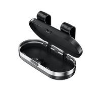 Senermter Porte-Lunettes de Soleil pour Voiture, Étui À Lunettes pour Pare-Soleil Auto, Boîtier Antipoussière pour Lunettes Polarisées Conduite Quotidienne Longs Trajets