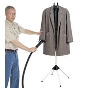 Senermter Support Vêtements Vapeur Portatif - Cintre Au Sol Réglable 155cm - Structure Pliante alliages Aluminium - Pour Défroisseur Et Repassage