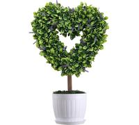 Senermter Topiaire Artificiel pour Extérieur | de Saint-Valentin de 65 cm avec Tuteur - Piquet Décoratif Jardin en Forme de Cœur Saint-Valentin | pour Pots De Cour Porche Mariage Ferme Arrière-Cour