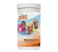 senet' piscine - Brome en pastilles de 20g - Pot de 1 kg.