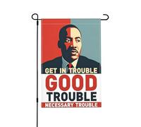 S'Engager Dans Des Ennuis Salutaires, Des Ennuis Nécessaires, John Lewis Drapeau De Jardin Durable Drapeaux Double Face Drapeaux De Jardin Pour Fêtes Toutes Les Saisons Événement 30X45cm