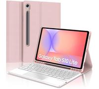 SENGBIRCH Coque Clavier pour Samsung Galaxy Tab S10 Lite 10.9 Pouces 2025 - AZERTY Français Touchpad Clavier Détachable sans Fil Bluetooth, Étui pour Galaxy Tab S10 Lite AI Tablet 10.9", Rose