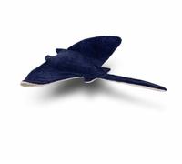 Senger Naturwelt Doudou Manta - Grand coussin chauffant bleu avec garnissage en épeautre et laine vierge de mouton
