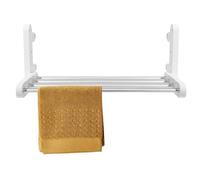 Sengfwin 36 W Porte-serviettes sans perçage Sèche-serviettes électrique Chauffe-serviettes électrique Sèche-serviettes mural Salle de bain Radiateur chauffant Salle de bain Cuisine Blanc