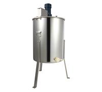 Sengfwin Extracteur de Miel Électrique 4 Cadres Centrifugeuse Séparateur Miel 140 W Inox avec Couvercle Taille du Nid d'Abeilles Adaptée Équipement d'Apiculture