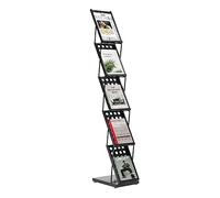 Sengfwin Présentoir à brochures pliable à 5 niveaux - Étagère à magazines - Étagère de bureau - Support de littérature pour bureau et foire - Porte-brochures - Support de catalogue - Support