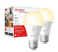Sengled Ampoules Connectées Alexa Google Assistant Smart Bulb, LED E27, Intelligente, WiFi , Contrôle à Distance, Dimmable, Blanc Chaud 2700k, 60W 806LM, Pack de 2 W21-U21W