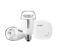 Sengled Element Plus, Kit de démarrage 2 ampoules LED connectées, 9,8 W eq 60W, Variation température de couleur blanc chaud (2700K) à blanc froid (6500K), culot E27 + 1 pont - Fonctionne avec Alexa