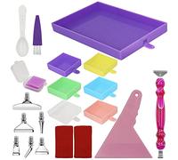 SENHAI - Kit de Plateau de Peinture Diamant - Organiseur Avec Plusieurs Couleurs - Stylos pour Peinture