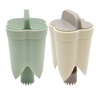 SENHAI Lot de 2 vide-graines de poivron 2 en 1 pour couper et dessécher rapidement le poivron pour une préparation plus rapide et plus efficace des repas