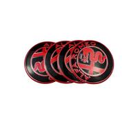 SenhE 4 pièces 60mm Antirouille Autocollants de Cache-moyeux Central de Moyeu de Roue pour Alfa Romeo Mito Giulia Giulietta 147 155 156 159 Stelvio Accessoires de Voiture Accessoires Décoratifs,A