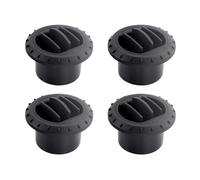 SENHE 4 pièces 75mm sortie d'aération noir rotatif Air Diesel chauffage climatiseur Compatible for voiture camion VAN camping-car Garage