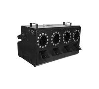 SenhE Machine à Fumée et à Bulles 1500W, Machine Brouillard et Bulles avec 48 LED, 3 en 1 Effets pour Halloween Noël Fête Mariage DJ Scène Discothèque