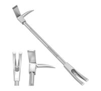 SenhE Outil Métallique Multifonction, Pied de Biche Pompier avec Tête de Hache et Fourche à Pointes pour Sauvetage et Démolition Urgence, 24/30/36 Pouces