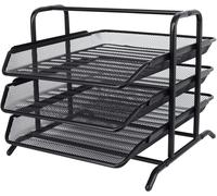 Senhoglb Bac à courrier A4 en maille à 3 niveaux, Noir, Offre Nouvel An, Idées cadeaux phares