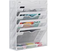 Senhoglb Porte-documents mural en maille, format A4, 6 niveaux, blanc, offre spéciale Nouvel An, idées cadeaux top