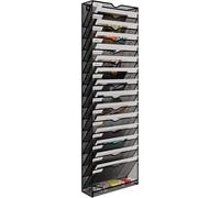 Senhoglb Porte-dossiers mural A4 en maille 16 compartiments, noir, soldes du Nouvel An, meilleures idées cadeaux