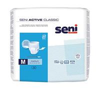 SENI - Slips Absorbants Seni Active Classic M - Absorption Level 5,5 - Protection Fuite Urinaire - Incontinence - Couche Adulte - Anti Odeur - Ultra Doux - 3x30 Slips