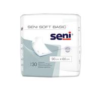 SENI Alèses Soft Basic 90 x 60 cm | Absorption 1140 g | Protection Literie | Antidérapantes | Douces & Respirantes