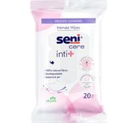 20 lingettes humides jetables SENI CARE INTI+ hygiène intime arrêt des odeurs