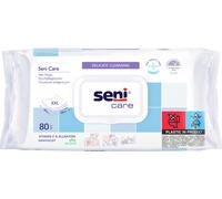 SENI care Lingettes humides et de soin XXL pour peaux sensibles, 80 pces