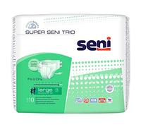 SENI - Changes Complets Super Seni Trio L - Absorption Level 8 - Protection Fuite Urinaire - Incontinence - Couche Adulte - Anti Odeur - Ultra Doux - 6x10 Changes