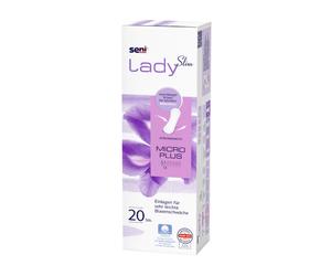 Seni Lady Slim Micro Plus - Protection urinaire discrète femme, incontinence légère, 7 x 20,5 cm